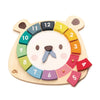 Houten beren speel- en leer klok van Tender Leaf Toys